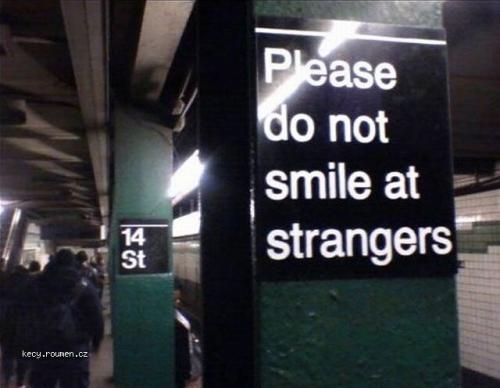 Please do not smile