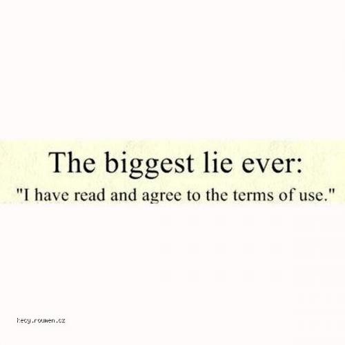  The biggest lie ever 