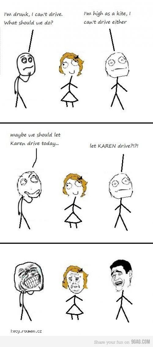  Let Karen drive 