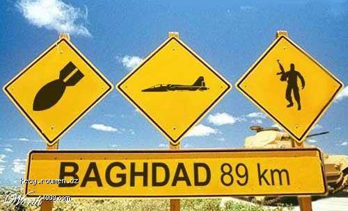 iraq roadsigns