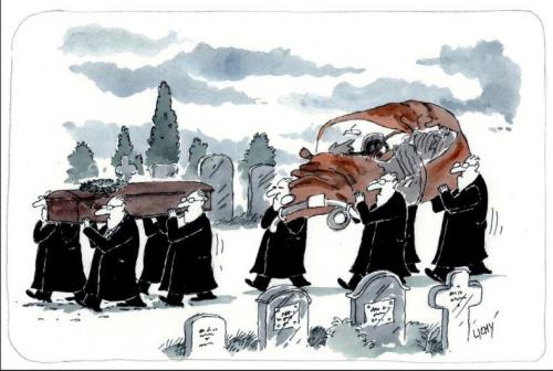 Jak to vypadá na pohřbu