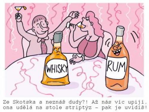 Když se chlastá Whisky s rumem