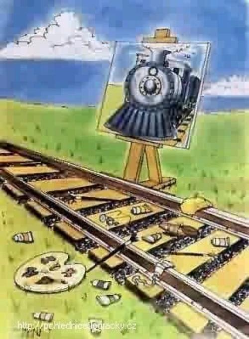 Dokonalá kresba železnice