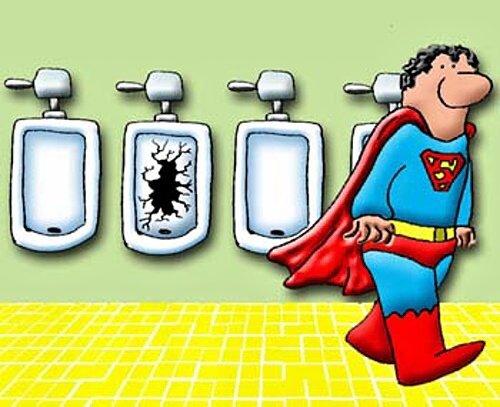 Když si jde superman odskočit na záchod