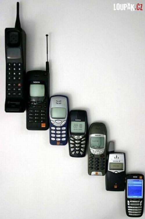 Jak šel za sebou vývoj telefonů