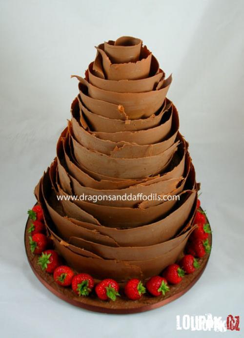 Luxusní čokoládový dort