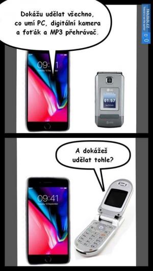 Rozdíl mezi starším a novějším telefonem