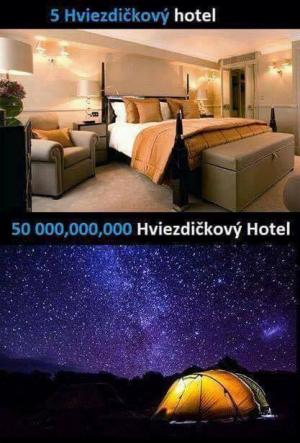 Jak vypadá 50 000 000 000 hvězdičkový hotel?