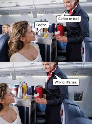 Když si letuška vystřelí z cestující