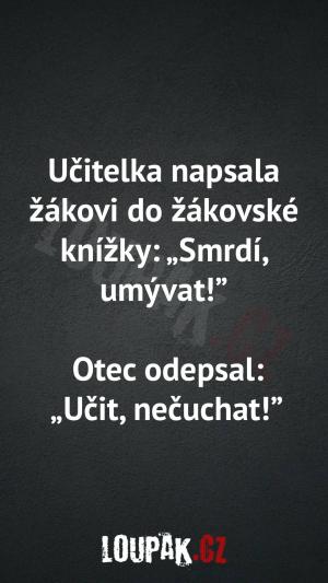 Proč mu tohle napsala