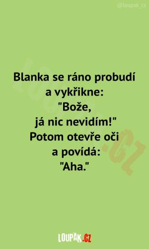 Blanka byla vždycky trochu jiná