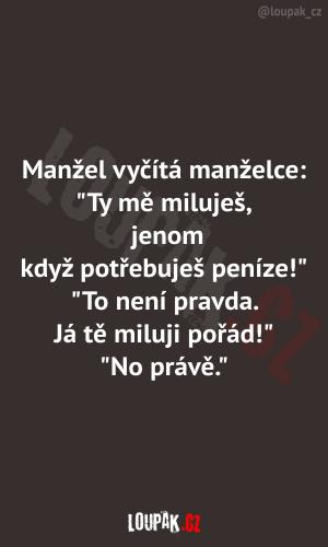 Klasická manželská hádka: