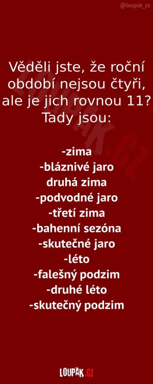 Skutečná roční období