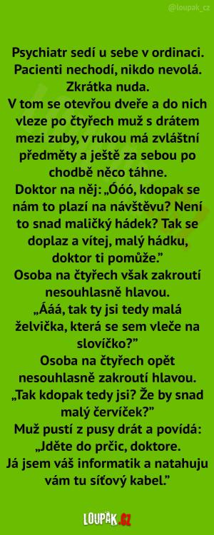 Klasický den psychiatra 