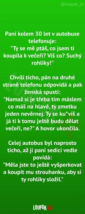 Rozhovor, který pobavil celý autobus