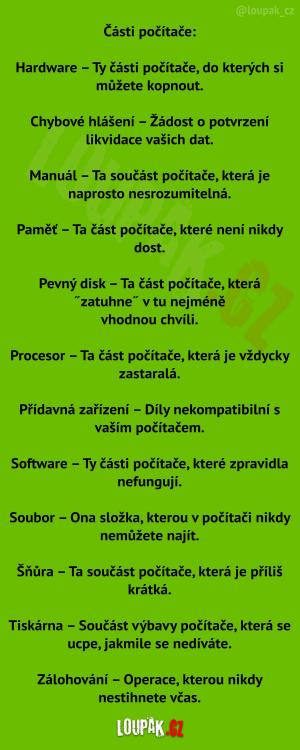 Typické části počítače