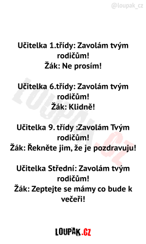 učitelka vs. žáci