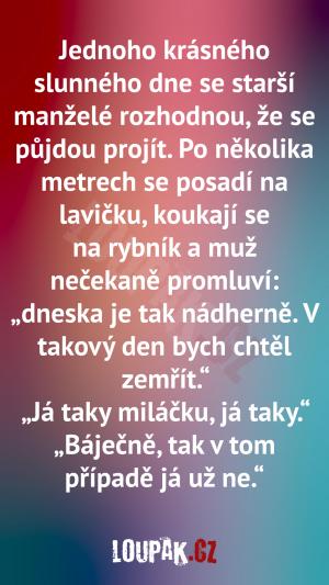Ideální den na smrt...