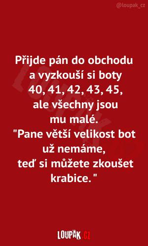 Chudák pán za to nemůže...