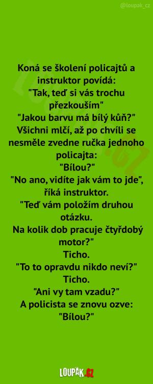 Školení u policajtů 