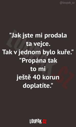 Že ta husa nedržela zobák!