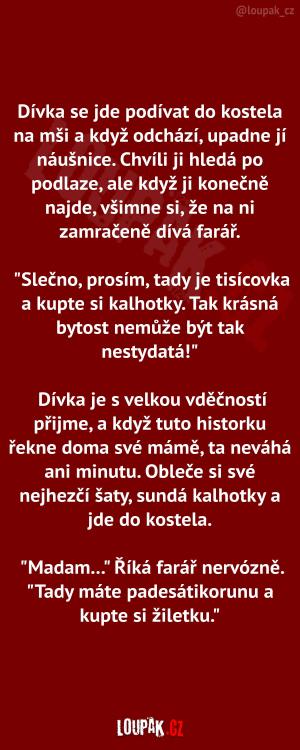 Farář myslí na ostatní