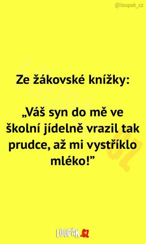 Nehoda ve školní jídelně