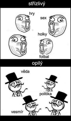 Střízlivost vs opilost