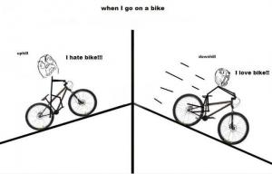 When i go on a bike