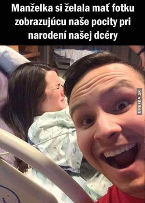 Pocity při narození dcery