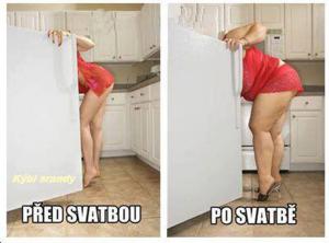 Před a po svatbě