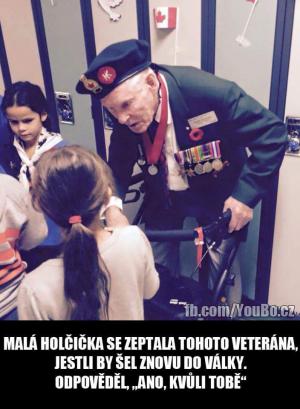 Holčička a veterán