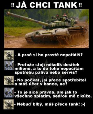 Proč mít tank