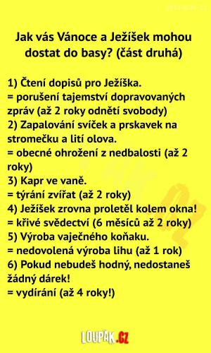 Spousty trestných činů na Vánoce