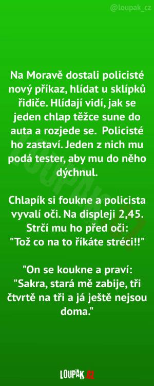 Řidič, který to trochu přehnal