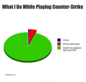 playing counter strike