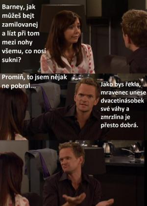 Barney, jak může bejt zamilovanej?