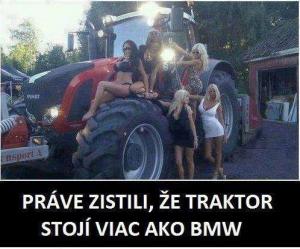 Traktor lepší než Bmw