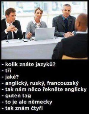 Kolik znáte jazyků?