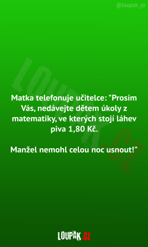Matka telefonuje učitelce