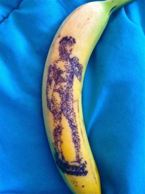 Obraz na banánu