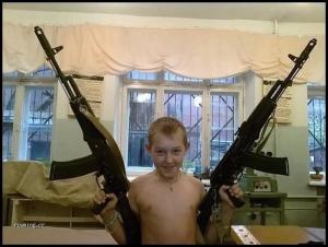 Ruský fanda zbraní