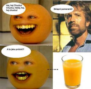 Chuck vs pomeranč