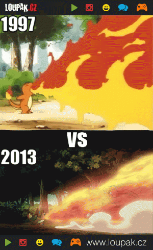Pokemon 1997 vs 2013