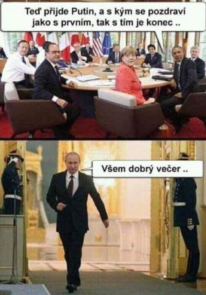 Putin a pozdrav