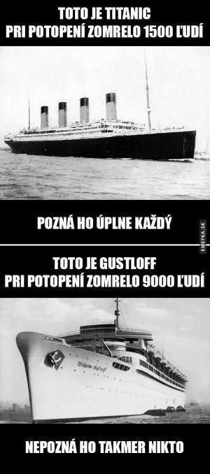 Loď Gustloff vs. Titanic