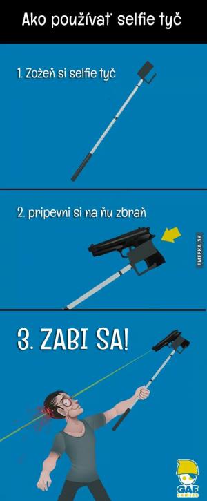 Selfie tyč