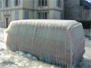 Zamrzlé auto