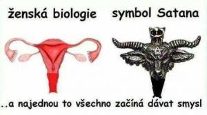Ženská biologie, symbol Satana