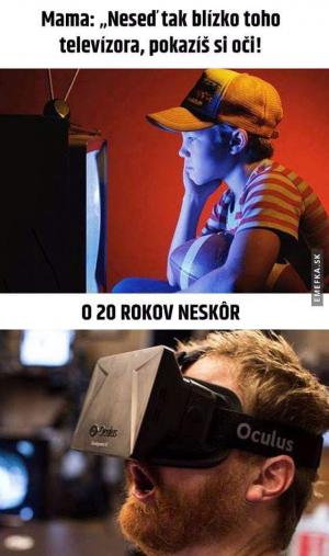 Neseď u tý televize!